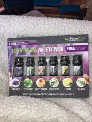 NIB Aroma2Go Essential Oil Variety Set of 6