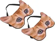 Healvian 2Pcs Cute Animal Sleep Eye Mask Realistic Cartoon Design for Travel Napping and Night Sleeping Comfortable Blindfold for Women Light Blocking