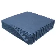 12X Gym Floor Mat 24x24 EVA Foam Interlocking Exercise Fitness Puzzle Floor Blue