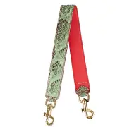 Dolce & Gabbana Leather Shoulder Strap Bag Strap Green Red Gold 12818