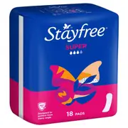 Stayfree Super Pads Super No Wings 18 pack