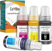 CoYlBod Sublimation Ink for Supertank Refilled Ink Bottles Compatible for ET-2800 ET-2803 ET-2720 ET-4700 ET-4750 ET-4760 ET-2700 ET-2750 ET-2760 ET-3710 ET-15000 ET-3700 ET-3750 ET-3760 ET-3850