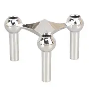 Metal Candlesticks Nordic Molecular Structure Candlestick Silver