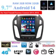 9.7" Android 14.0 Stereo Radio GPS Nav Wifi FM For Ford Transit Connect 2014-18