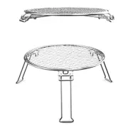 Outdoor Circular Barbecue Grill Bbq Non-Stick Pizza Mesh Picnic Thickened6496