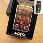 Zippo 08288 Iron Maiden Collage Brushed Chrome Lighter + FLINT PACK