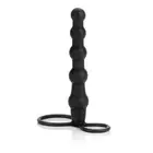 Anal Dildo with Wearable Silicone Cock Ring for Double Penetration