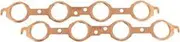 Aeroflow GM LS Round Exhaust Gaskets Copper Embossed Pair LS1 Chev - AF1854-1004