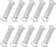 Hordion 10PCS Tent Spring Buckle Stainless Steel Rope Tensioner, Windproof Awning Fixed Hook Buckle for Outdoor Camping Dog Training Swing