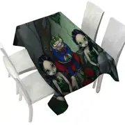 Fairytale the Handsome Frog and Two Cute Fairies Tablecloth