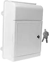 Parliky Wall Mount Locking Box Letter Storage Container Secure Suggestion Box for Office Use Design Easy Installation for Classrooms and Public Spaces