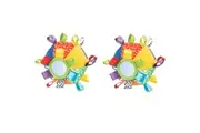 2x Playgro Loopy Loops Ball Soft Baby Interactive Activity Rattle Toy 3m+
