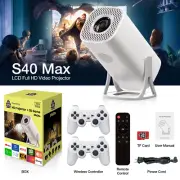 S40 Max Bluetooth Projector with Android 11 and 3000 Built-In Games