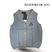 在飛比找momo購物網優惠-【Glenmuir】淡藍開襟背心(針織衫 毛衣 背心 線衫)