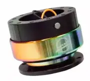 NRG Gen 2.0 Steering Wheel Quick Release Hub Black Body / NEO Chrome Ring (for: Nissan)