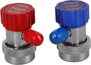 PAMINGONO 1 Pair Conditioning Quick Couplers Adapter Compatible Tool for Efficient Vehicle Maintenance Durable Convenient Design