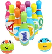 YARNOW Portable Bowling Set for Boys and Girls 1 Set of Outdoor Bowling Balls Safe Materials