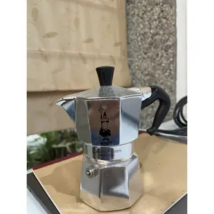 [二手99成新]義大利BIALETTI 摩卡壺兩杯份(銀色)