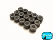 10 Pieces - DARK BROWN Silicone Micro Ring Beads for Feather Hair Extensions