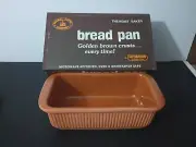 Terra Cotta Gourmet Bread Pan with Recipes Recipe Book Card USA - New - Open Box