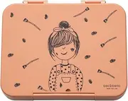 Bec & Bello - Lunchbox Kids Lunch Box, Bento Box for Kid with 4-6 Interchangeable Tray Compartments, Food Grade Bento 1150ml (Peach Fuzz) – Milly Monet
