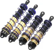 Front Rear Kits RC Car Alloy Adjustable Assembled Spring Damper 1/8 RC Car Spare Parts (Gold)
