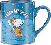 Silver Buffalo Peanuts Snoopy I Need My Space Ceramic Mug, 14-Ounce