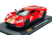 BBURAGO RACE 2022 FORD GT HERITAGE EDITION #16 1:32 DIE CAST METAL MODEL NEW BOX