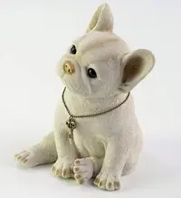 在飛比找Yahoo!奇摩拍賣優惠-日本進口 優雅歐式法國鬥牛犬擺件存錢筒桶裝飾品呆萌鬥牛犬狗狗