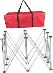 Generic Folding Work Stand Camping Table Legs Foldable Work Table Easy to Install Desk Support Stand Portable Workbench for Picnic, 9 Leg