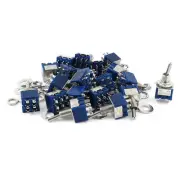 AC125V 6A DPDT ON-ON 2 Positions 6 Pin Latching Miniature Toggle Switch 20pcs