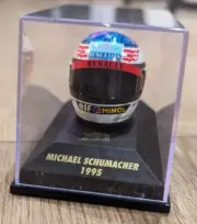 MICHAEL SCHUMACHER BENETTON RENAULT 1995 FORMULA 1 MINI HELMET (SCALE 1:5) Rare