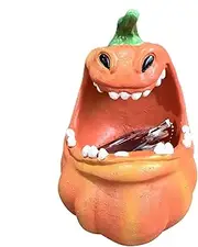 Halloween Pumpkin Storage Box - Resin Pumpkin Candy Holder | Halloween Pumpkin Statue Decor Candy Box Small Pumpkin Holder Props for Party Supplies