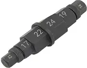 NPKNGZTATW 6 in 1 Hex Axle Tool for Motorcycle Spindle Tool Front Axle Wheel Allen Socket Spindle Tool 12mm, 14mm, 17mm, 19mm, 22mm, 24mm Sleeve Socket