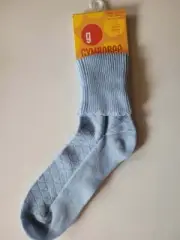 NWT Girls xl xxl 6 7 y Gymboree 2004 APRES SKI light blue pointelle cuffed socks
