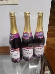 Kedem Sparkling Concord Grape Juice Kosher set of 3 bottles