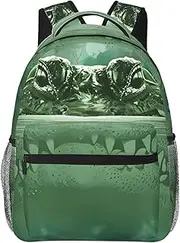 [CHRYSM] Backpack For Girls Boys Teens Schoolbag,Bookbag,Gold Pineapple Background Daypack For High School,College,Travel,Work