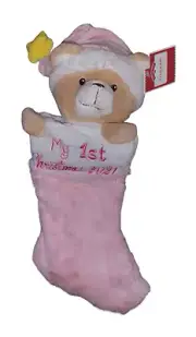 Holiday Time My 1st Christmas 2021 Stocking - New - Pink