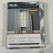 Style Selections Curtain Indigo Grommet Top Light Filtering 1 Panel 50 x 84" NEW