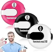 Frienda 3 Pieces Golf Score Counter Mini Golf Stroke Counter with One Touch Reset and Simple Attachment to Scorekeeper Glove in