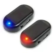 2PCs Car Anti-theft Simulation Warning Flashing Solar Light