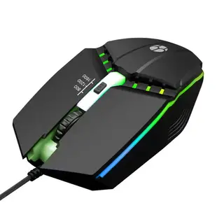 鴻嘉源 HL-1 電競滑鼠 三段DPI 炫光RGB USB滑鼠 遊戲滑鼠 滑鼠 有線滑鼠 學生滑鼠 靜音滑鼠