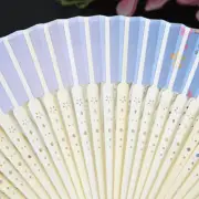 Chinese Folding Fan Hand Held Silk Bamboo Fan Dance Fans Wedding Party Fan