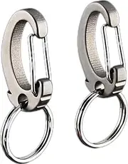 [Generic] Titanium Carabiner Keychain Clip, Minimalist Keychain Key Clip Small Quick Release Car Key Chain Accessories