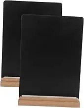 EPIGEIST 2pcs Mini Double Sided Chalkboard Sign with Base Compact Tabletop Message Board for Home Office Business Use Versatile Small Chalk Board for Writing Drawing