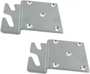 Foyahome 2 Pcs Universal Wood Bed Headboard Brackets, Silvery Adjustable Bed Rai