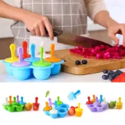 Baby Kids Soft Silicone Ice Cream Popsicle Molds Summer DIY Ice Maker Mould Tool