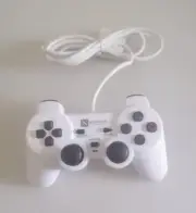Playstation 2 PS2 Joypad Controller with Wire - White - Compatible