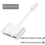 Type C USB Flash U Disk SD TF Card Reader for IPAD Pro Xiaomi Huawei Samsung S8+