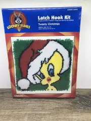 Warner Bros Looney Tunes Tweety Bird Christmas Latch Hook Kit New Sealed Caron